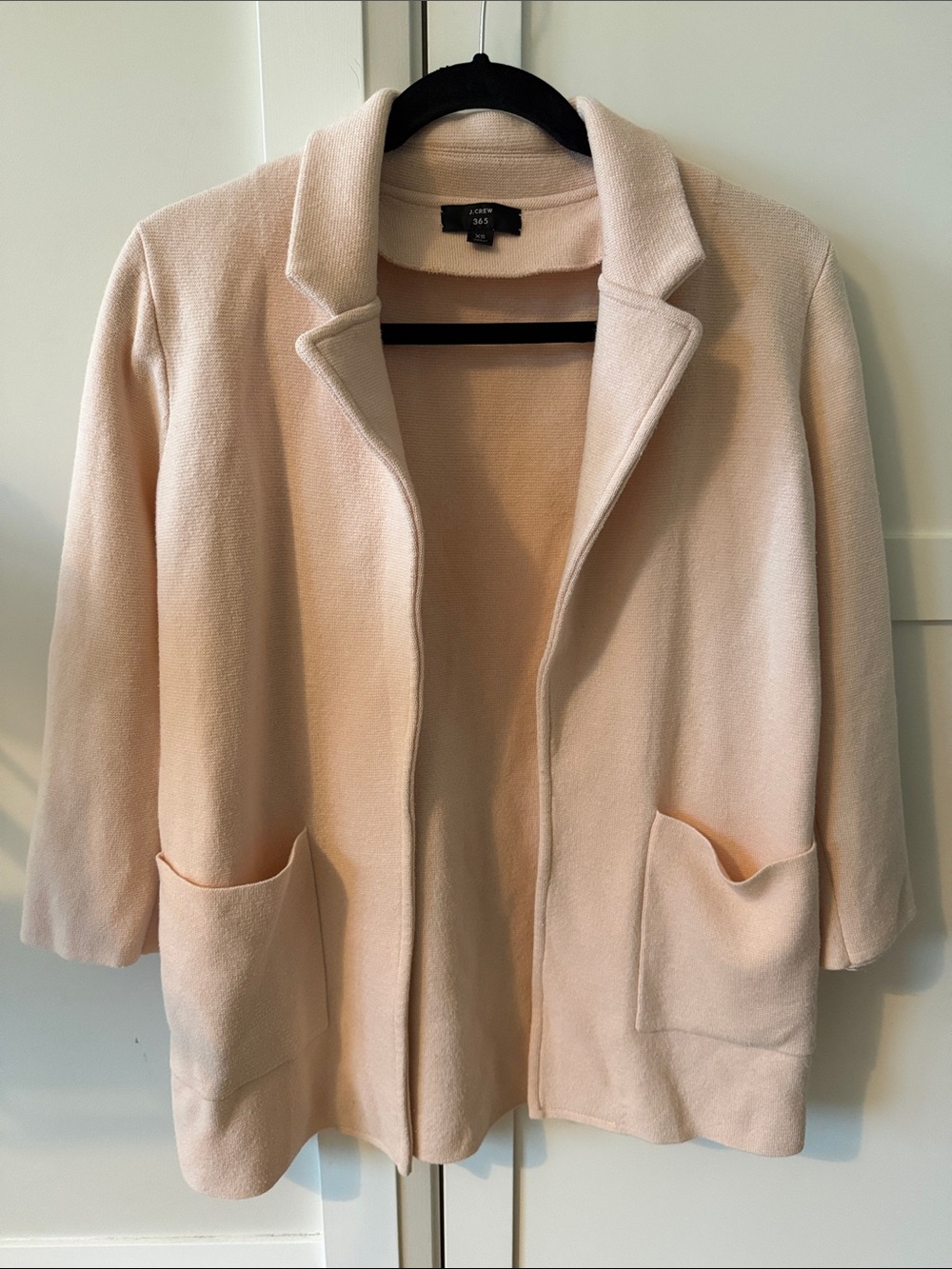 J Crew 365 Sweater Blazer Blush Pink